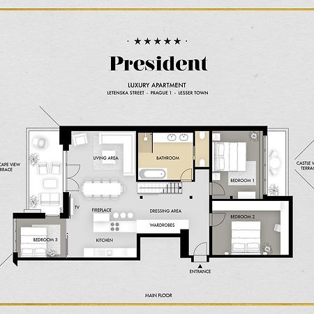 President Apt By Prague Castle, Views Esterno foto